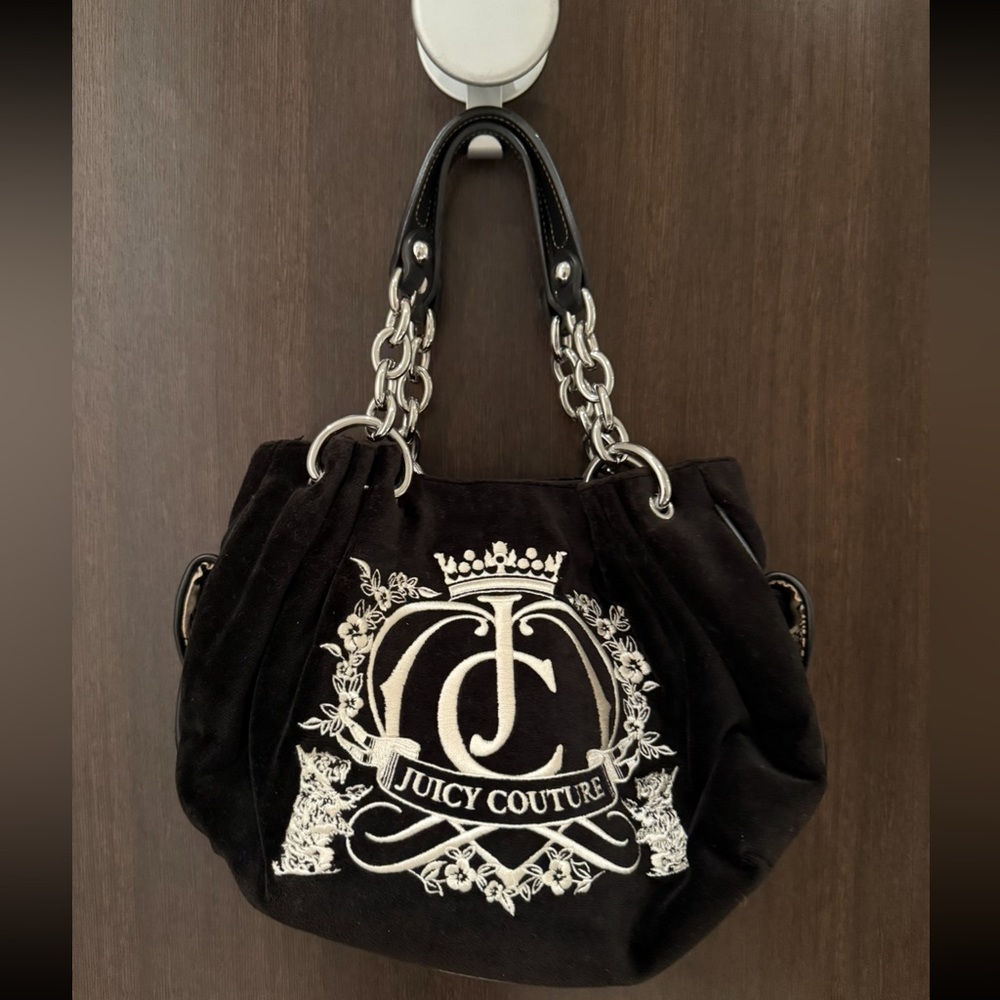 ⚡️VINTAGE ⚡️Juicy Couture Black and White Shoulder Bag